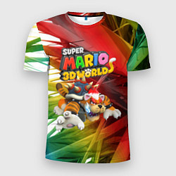 Мужская спорт-футболка Tiger-Bowser - Super Mario 3D World