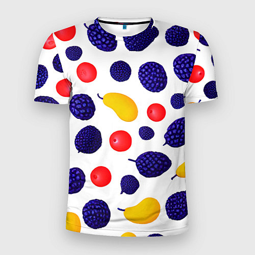 Мужская спорт-футболка Ягодки и фрукты / 3D-принт – фото 1