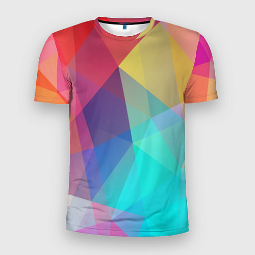 Мужская спорт-футболка Нежный разноцветный фон / 3D-принт – фото 1