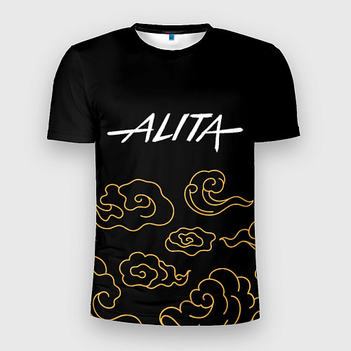 Мужская спорт-футболка Alita anime clouds / 3D-принт – фото 1