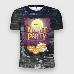 Мужская спорт-футболка Ночная вечеринка - Pumpkin