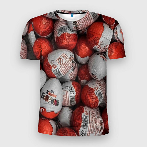 Мужская спорт-футболка Фон из киндер сюрприз / 3D-принт – фото 1