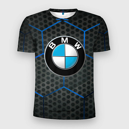 Мужская спорт-футболка Bmw Соты / 3D-принт – фото 1