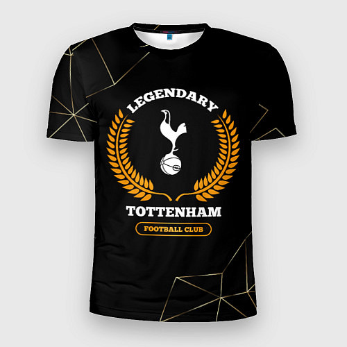 Мужская спорт-футболка Лого Tottenham и надпись legendary football club н / 3D-принт – фото 1