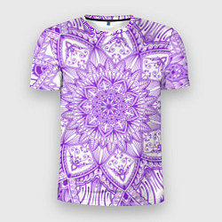 Мужская спорт-футболка Фиолетовая мандала