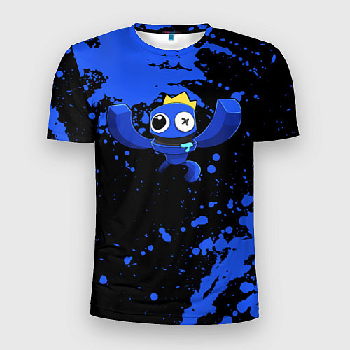 Мужская спорт-футболка Радужные друзья: Синий / 3D-принт – фото 1