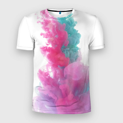 Мужская спорт-футболка Яркий красочный дым / 3D-принт – фото 1