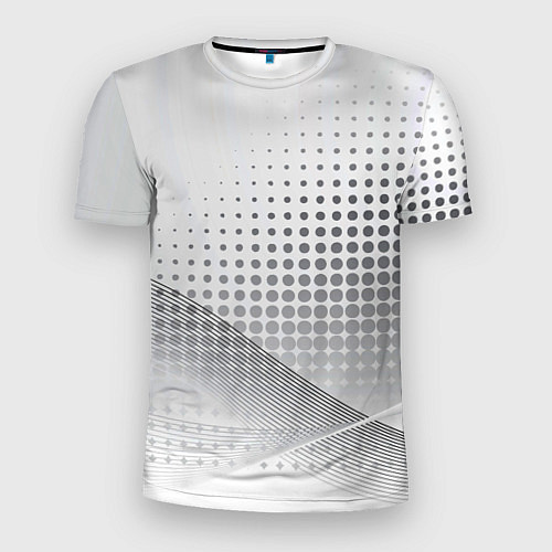 Мужская спорт-футболка Стальной градиент / 3D-принт – фото 1