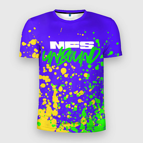 Мужская спорт-футболка NFS Unbound Брызги краски / 3D-принт – фото 1