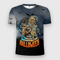 Мужская спорт-футболка Хэллоуин - мумия