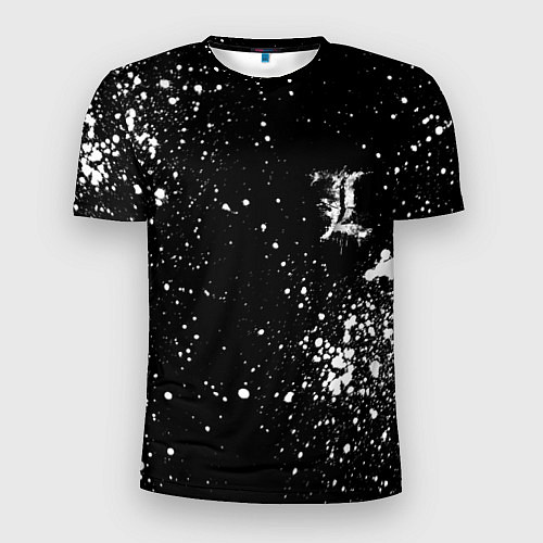Мужская спорт-футболка Тетрадь смерти брызги / 3D-принт – фото 1