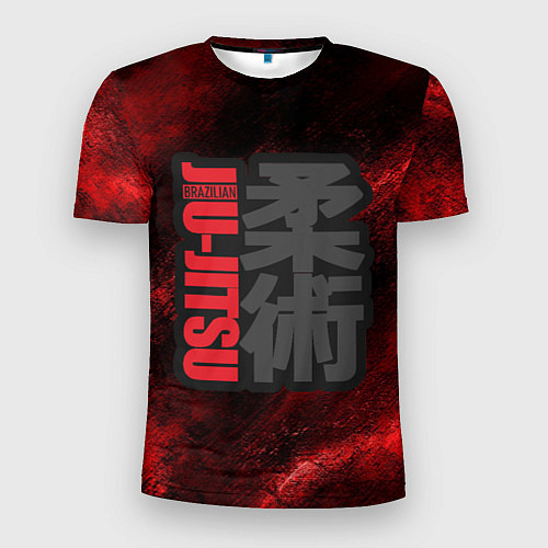 Мужская спорт-футболка Jiu-Jitsu Bazilian Black-Red / 3D-принт – фото 1