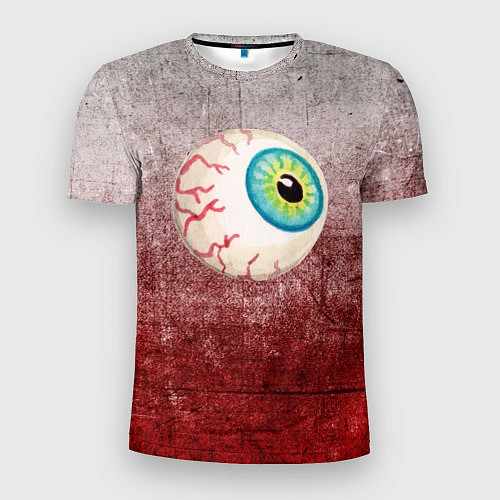 Мужская спорт-футболка Жуткий глаз / 3D-принт – фото 1