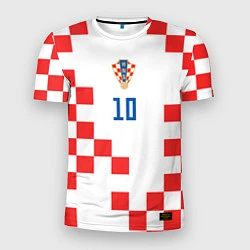 Футболка спортивная мужская Модрич Сборная Хорватии форма к чемпионату мира 20, цвет: 3D-принт