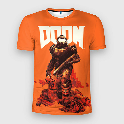 Мужская спорт-футболка DOOM - Doomguy / 3D-принт – фото 1