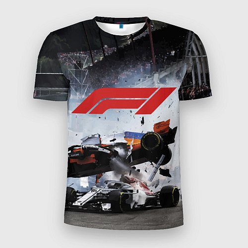Мужская спорт-футболка Формула 1 - ни за что, блин! / 3D-принт – фото 1