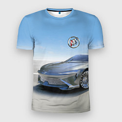Мужская спорт-футболка Buick concept в пустыне