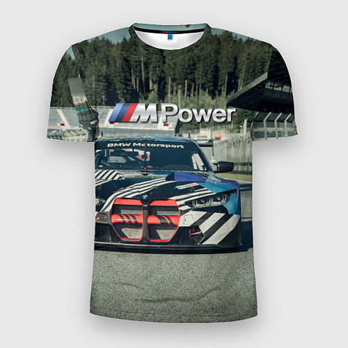 Мужская спорт-футболка BMW M Power - Motorsport - Racing team / 3D-принт – фото 1