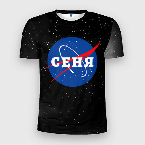 Мужская спорт-футболка Сеня Наса космос / 3D-принт – фото 1