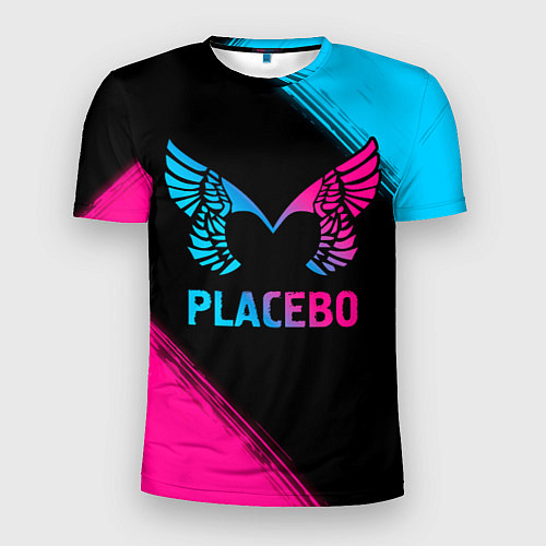 Мужская спорт-футболка Placebo - neon gradient / 3D-принт – фото 1