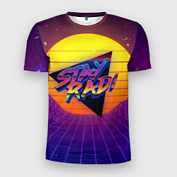 Мужская спорт-футболка Retro wave sun