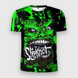 Футболка спортивная мужская Slipknot - green monster по, цвет: 3D-принт
