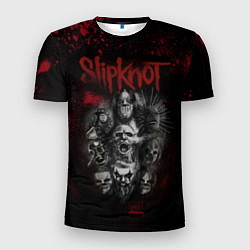 Мужская спорт-футболка Slipknot dark red