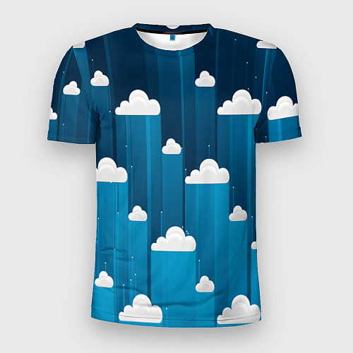 Мужская спорт-футболка Night clouds / 3D-принт – фото 1