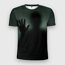 Мужская спорт-футболка Хэллоуин - тень призрака