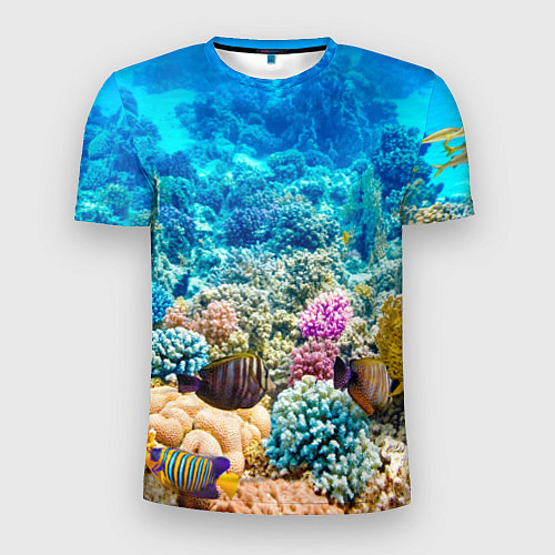 Мужская спорт-футболка Дно морское / 3D-принт – фото 1
