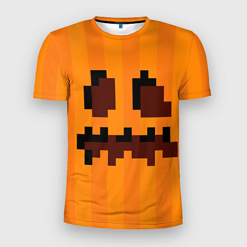 Мужская спорт-футболка Тыква - Майнкрафт - Хеллоуин / 3D-принт – фото 1