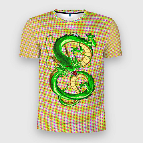 Мужская спорт-футболка Зелёный дракон в форме цифры 8 / 3D-принт – фото 1