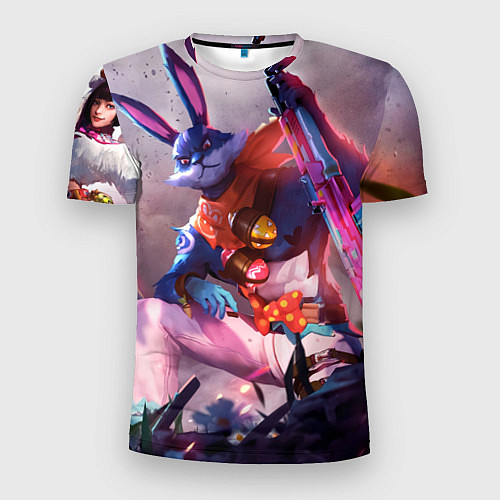 Мужская спорт-футболка Free Fire - Кролик / 3D-принт – фото 1