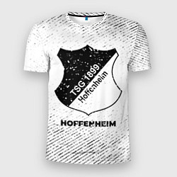 Футболка спортивная мужская Hoffenheim с потертостями на светлом фоне, цвет: 3D-принт