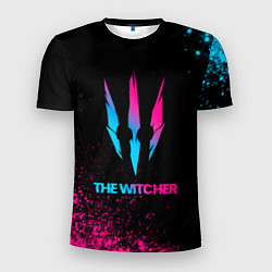 Футболка спортивная мужская The Witcher - neon gradient, цвет: 3D-принт