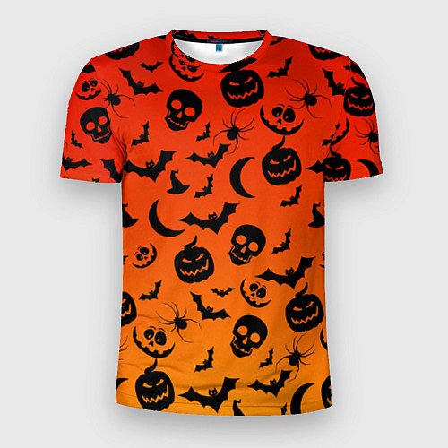 Мужская спорт-футболка НАСТРОЕНИЕ Halloween / 3D-принт – фото 1