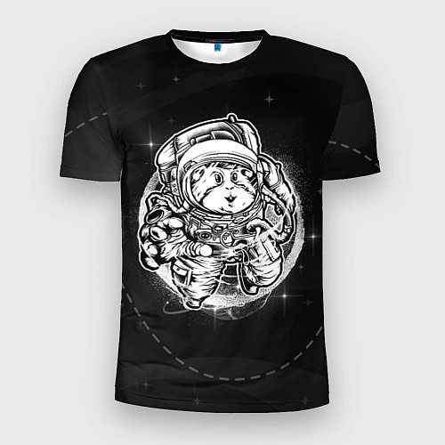 Мужская спорт-футболка Хомяк в космосе / 3D-принт – фото 1