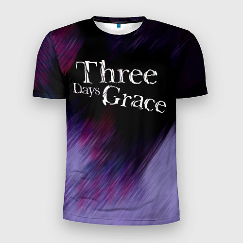 Мужская спорт-футболка Three Days Grace lilac / 3D-принт – фото 1