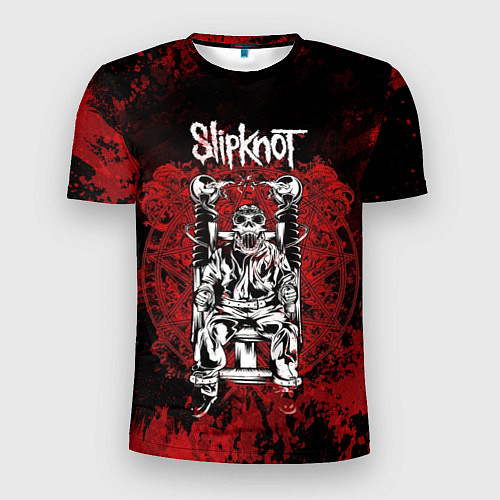 Мужская спорт-футболка Slipknot - скелет / 3D-принт – фото 1