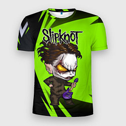 Футболка спортивная мужская Slipknot green, цвет: 3D-принт