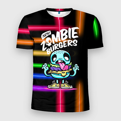 Мужская спорт-футболка Zombie burgers - Pop Art / 3D-принт – фото 1