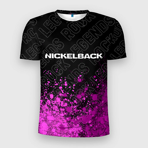 Мужская спорт-футболка Nickelback rock legends: символ сверху / 3D-принт – фото 1