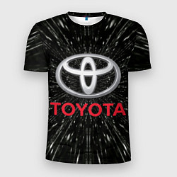 Футболка спортивная мужская Тойота, эмблема, автомобильная тема, цвет: 3D-принт