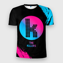 Мужская спорт-футболка The Killers - neon gradient