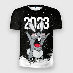 Мужская спорт-футболка Злой кролик 2023