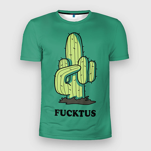 Мужская спорт-футболка Fucktus cactus / 3D-принт – фото 1