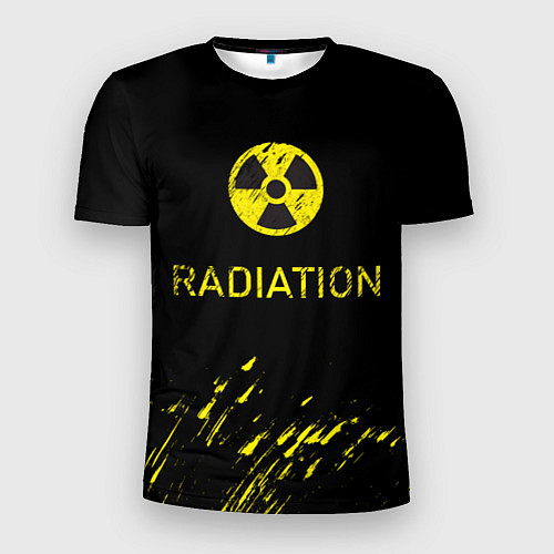 Мужская спорт-футболка Radiation - радиационная опасность / 3D-принт – фото 1
