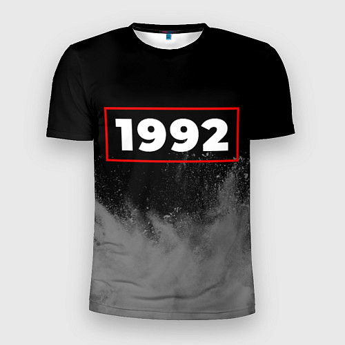 Мужская спорт-футболка 1992 - в красной рамке на темном / 3D-принт – фото 1
