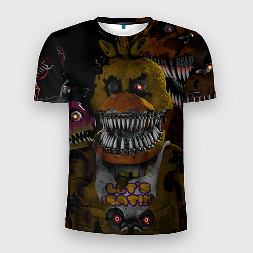 Мужская спорт-футболка Кошмарная Чика / 3D-принт – фото 1