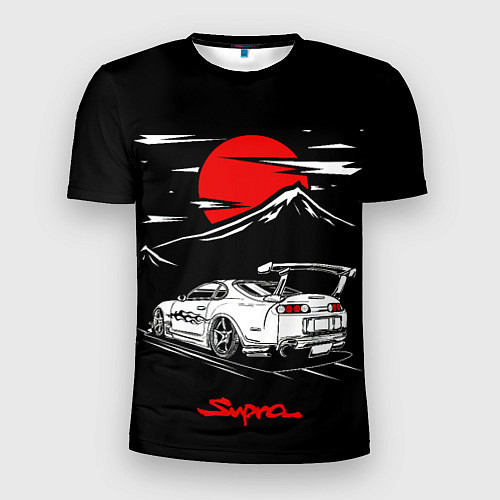 Мужская спорт-футболка Тойота супра - JDM Style / 3D-принт – фото 1